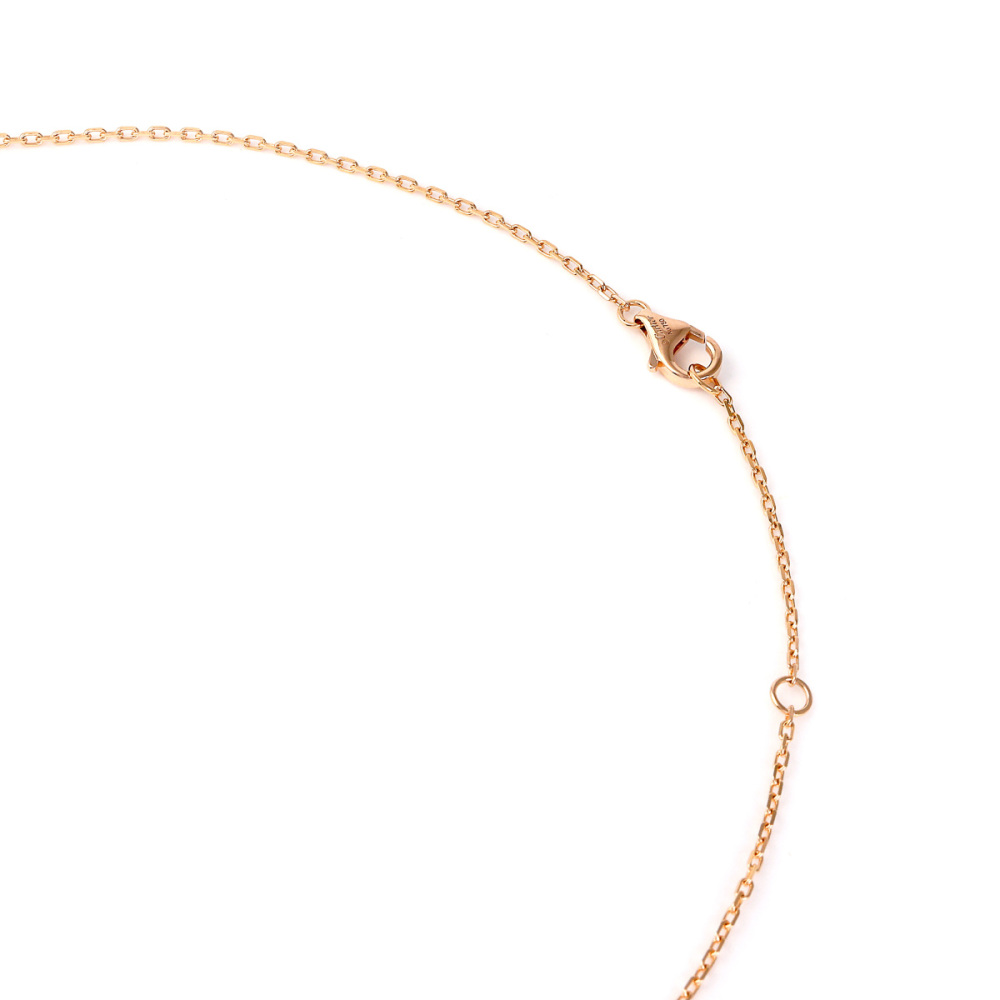 Cartier Double C Necklace 18K Rose Gold Diamond B7219300