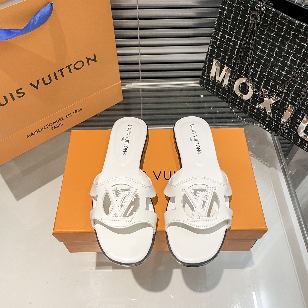 LV openwork flat sandals - cnluxepick