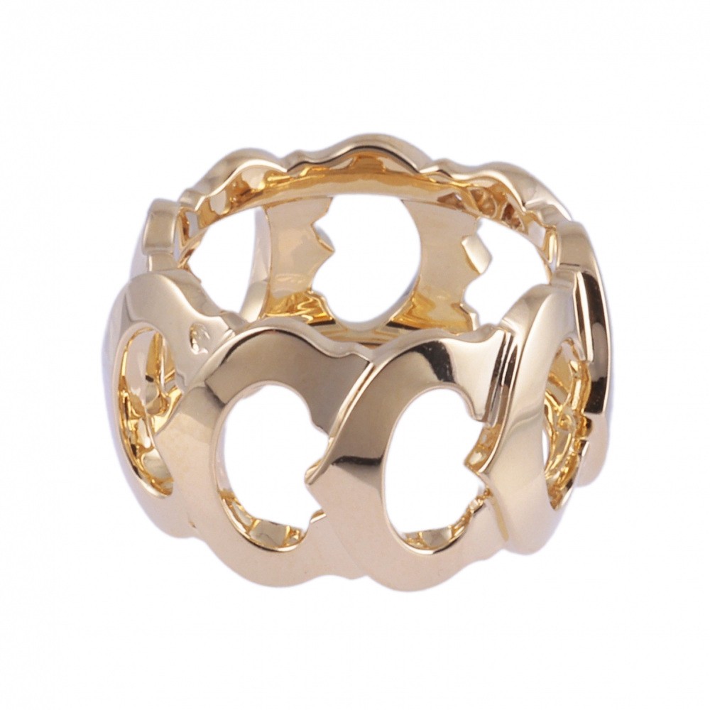Cartier C K18YG Yellow Gold Ring Diamond