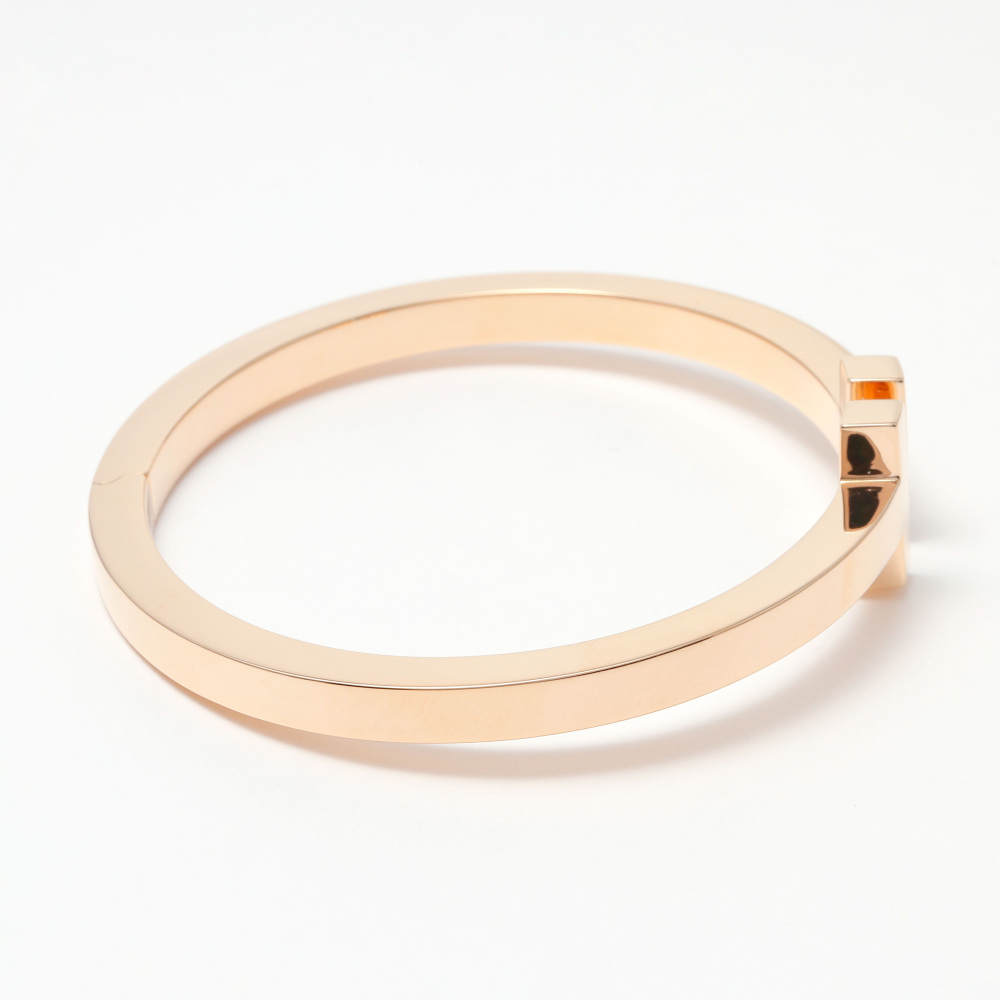 Tiffany & Co. T Square Xl Bracelet 18K Rose Gold 60010743