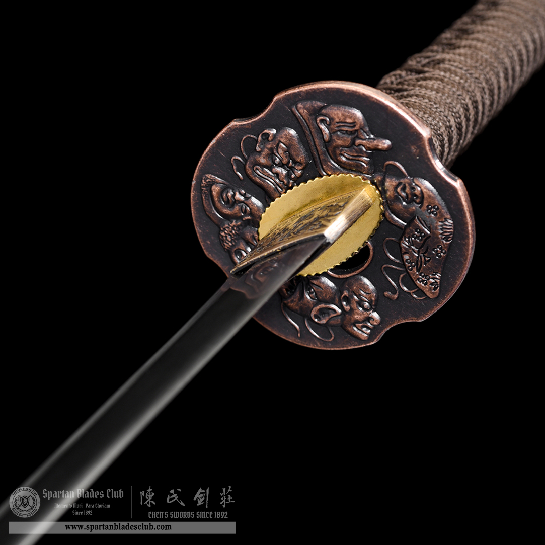 HW50 | Wangui | Not Sharpened | Practice Sword | Katana | Carbon Steel | Brown | Full-tang | Spartan Blades Club | CHEN'S SWORDS 1892 - Spartan Blades Club - 陳氏劍莊1892
