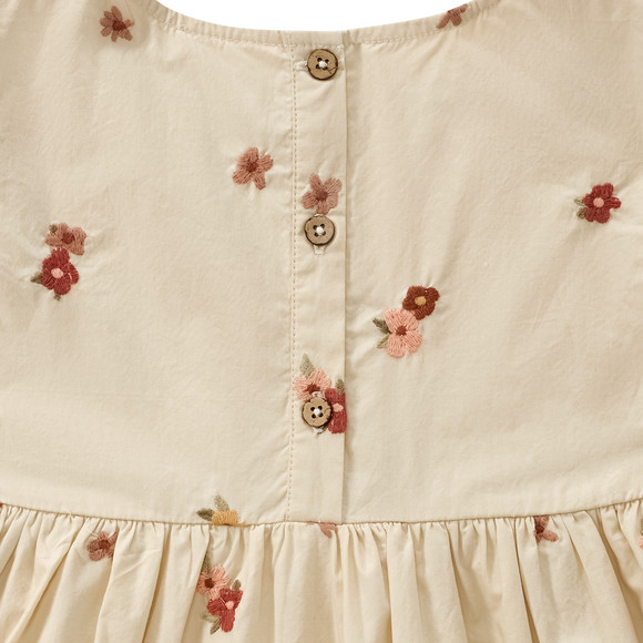 Topolino Pure Collection Mädchen Kleid mit Blumen-Stickerei