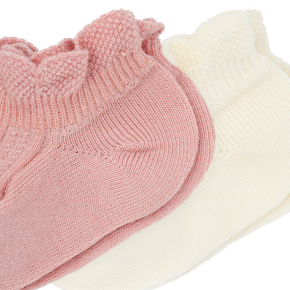Topomini Pure Collection 2 Paar Newborn Socken mit Ajour-Muster