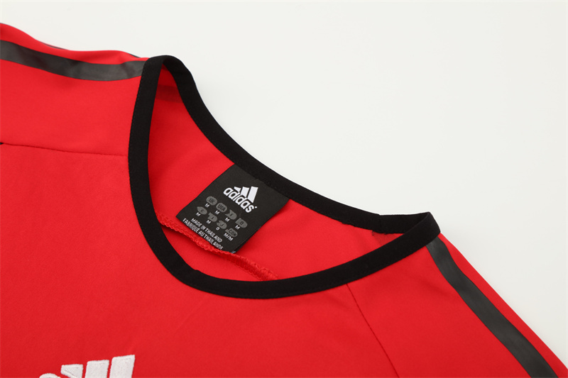 2006/07 AC Milan Retro Short Sleeves Training Jersey - Red 4