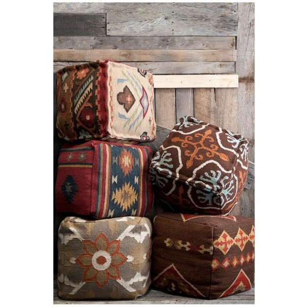 Mark amp Day Gastern 18 quot h X 18 quot w X 18 quot d Transitional Blue Pouf