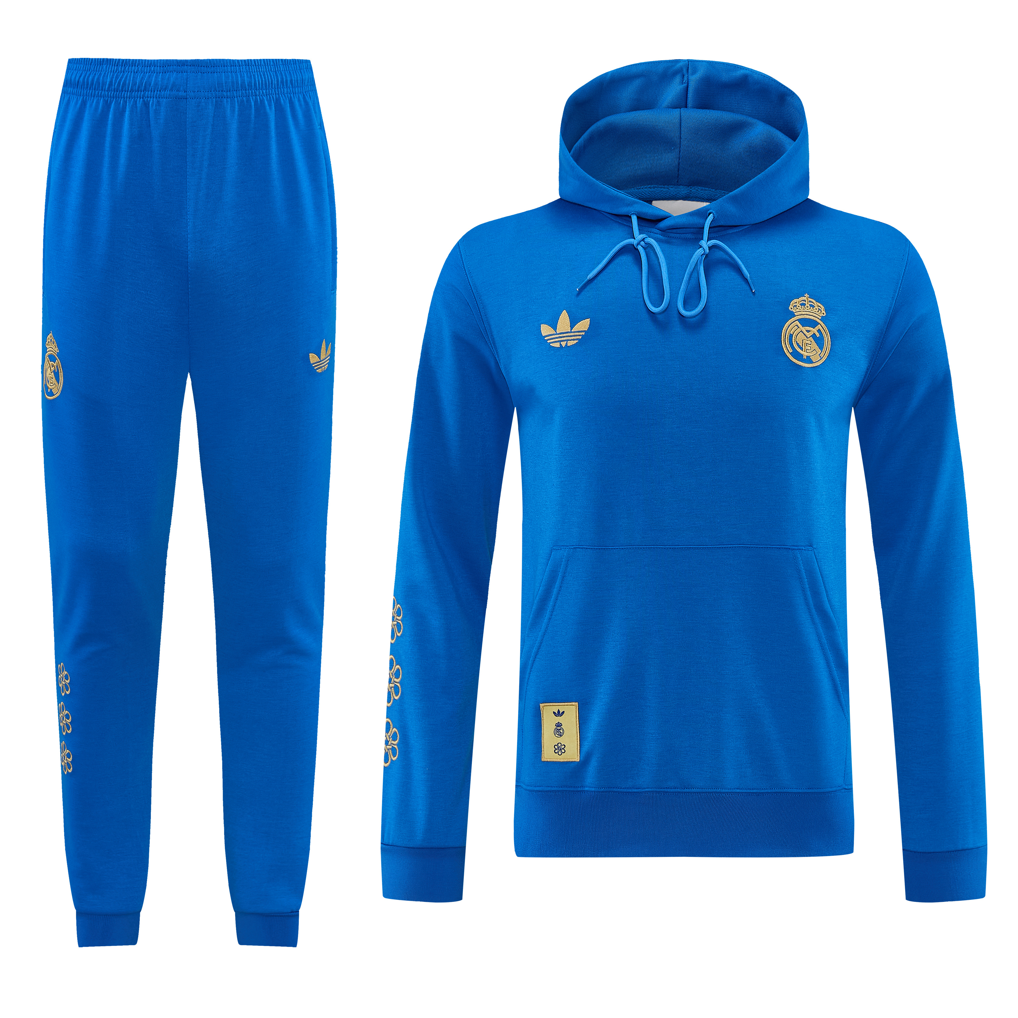 Real Madrid 26/27 Training Suit Full Zipper Blue Sweater Hoodie