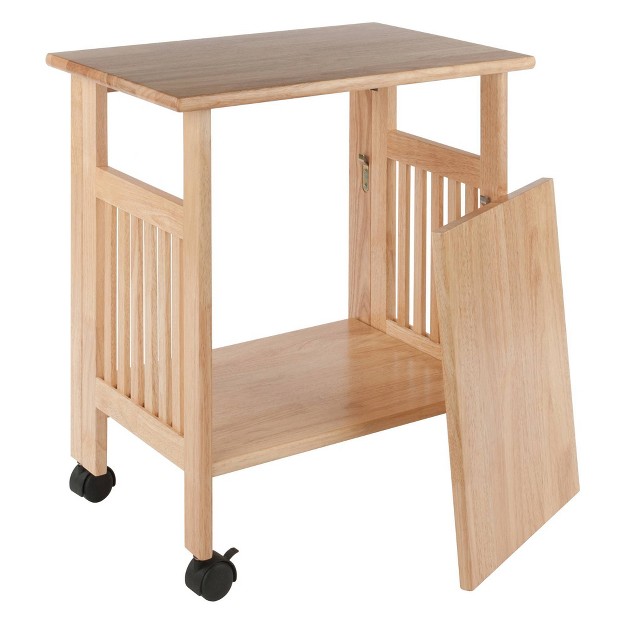 Foldable Printer Stand Natural Winsome