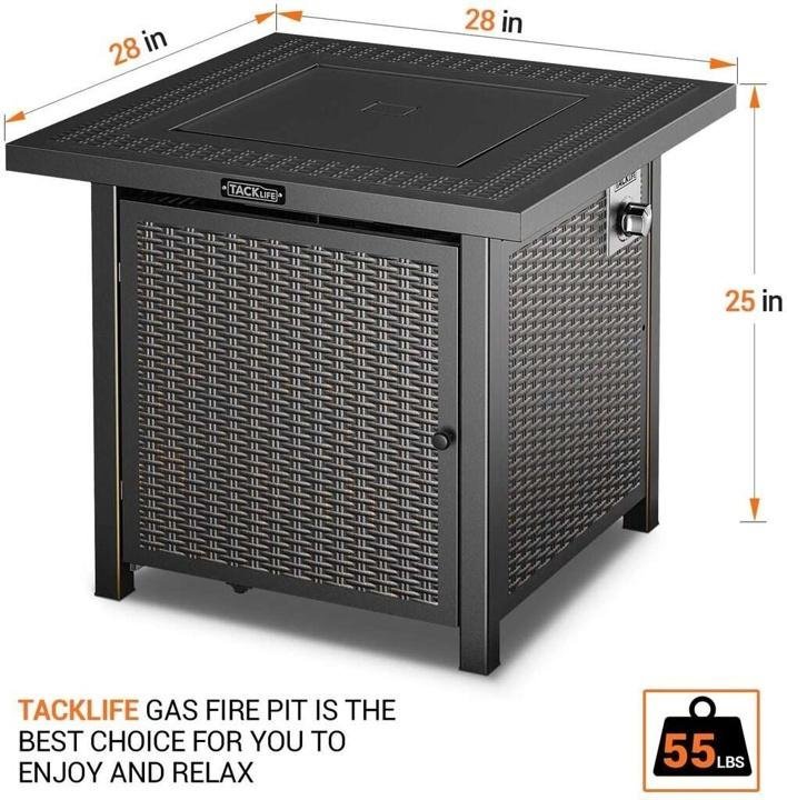 100-off-with-code-cnettk09-tacklife-gfp02-28 inch Fire Pit Table