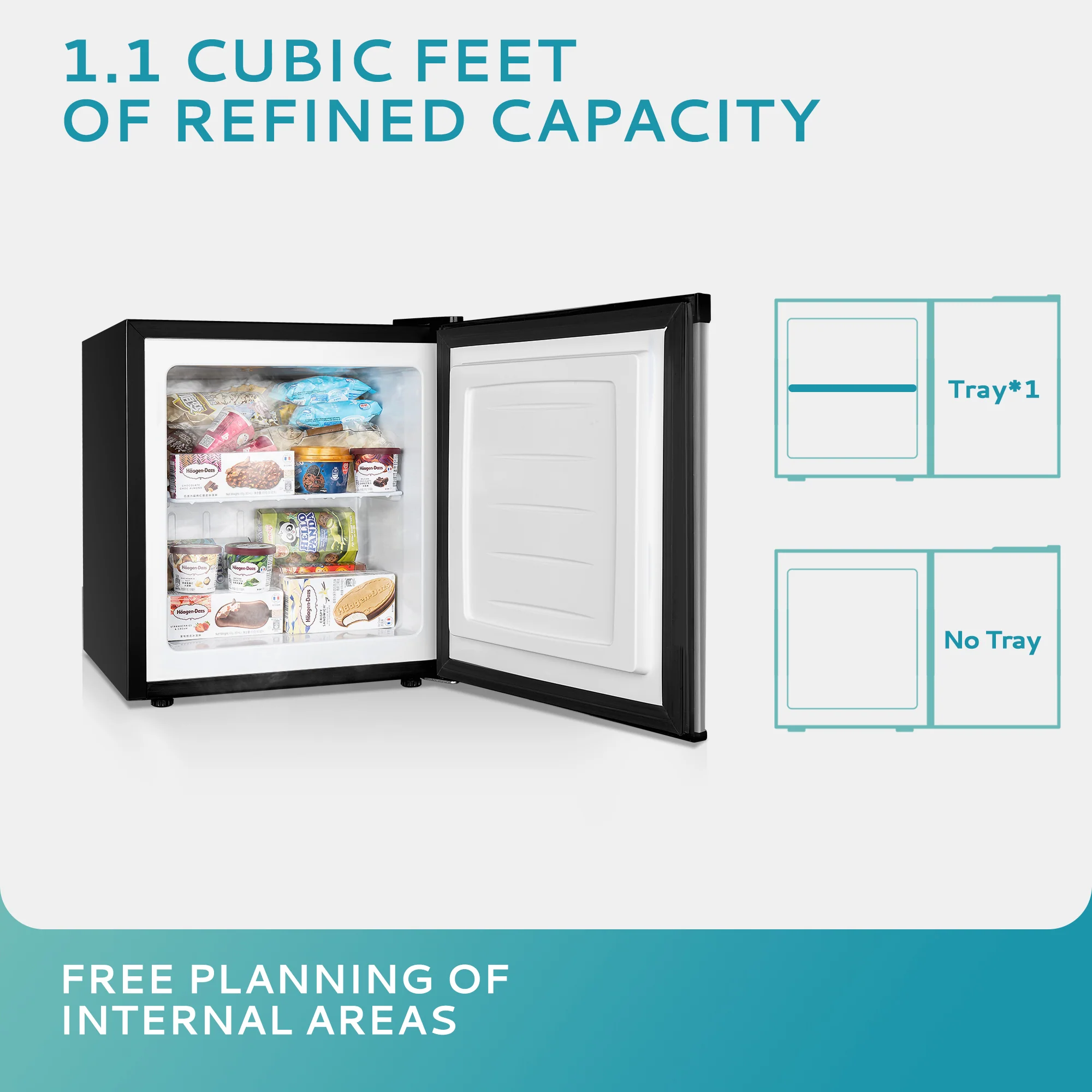 Compact Mini Freezer, Upright freezer Rapid Cooling