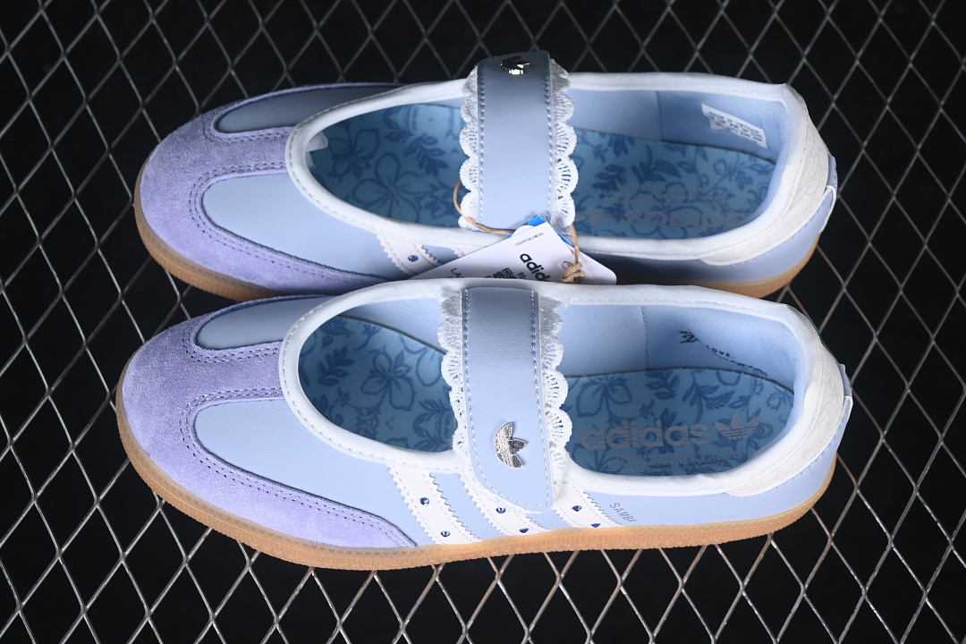 Adidas Samba Jane Mary Jane Lazy Life Shoes Light Blue/Blue LA5345