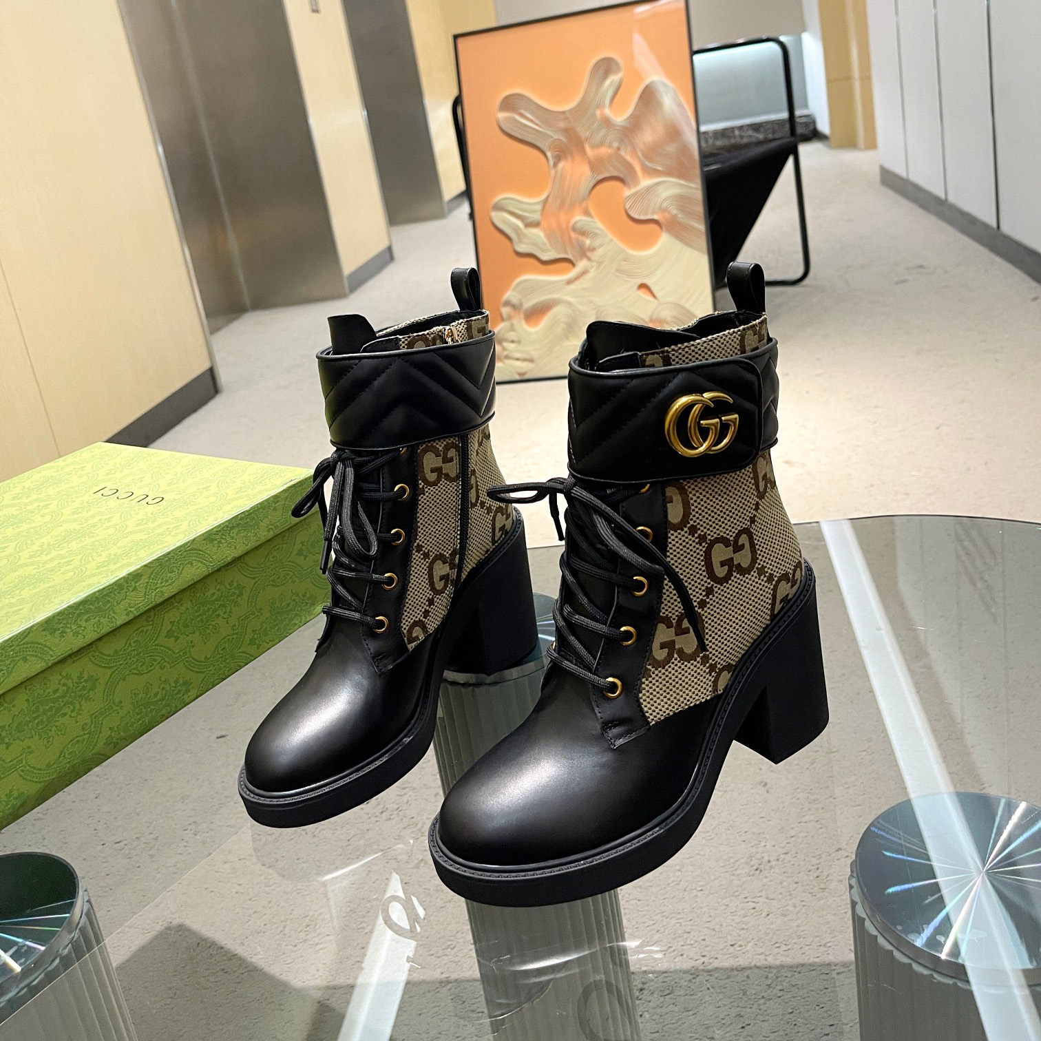 Gucci high version autumn/winter new women's Doc Martens boots - cnluxepick