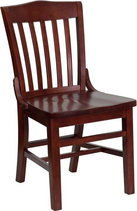 Flash Furniture Hercules Series School House Back Mahogany Wood Restaurant Chair and Barstool