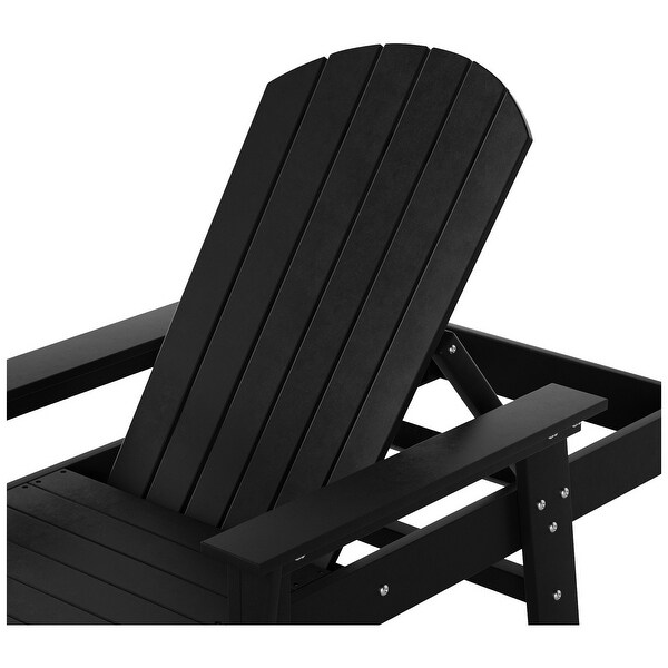 Polytrends Altura Poly EcoFriendly All Weather Reclining Chaise Lounge with Arms