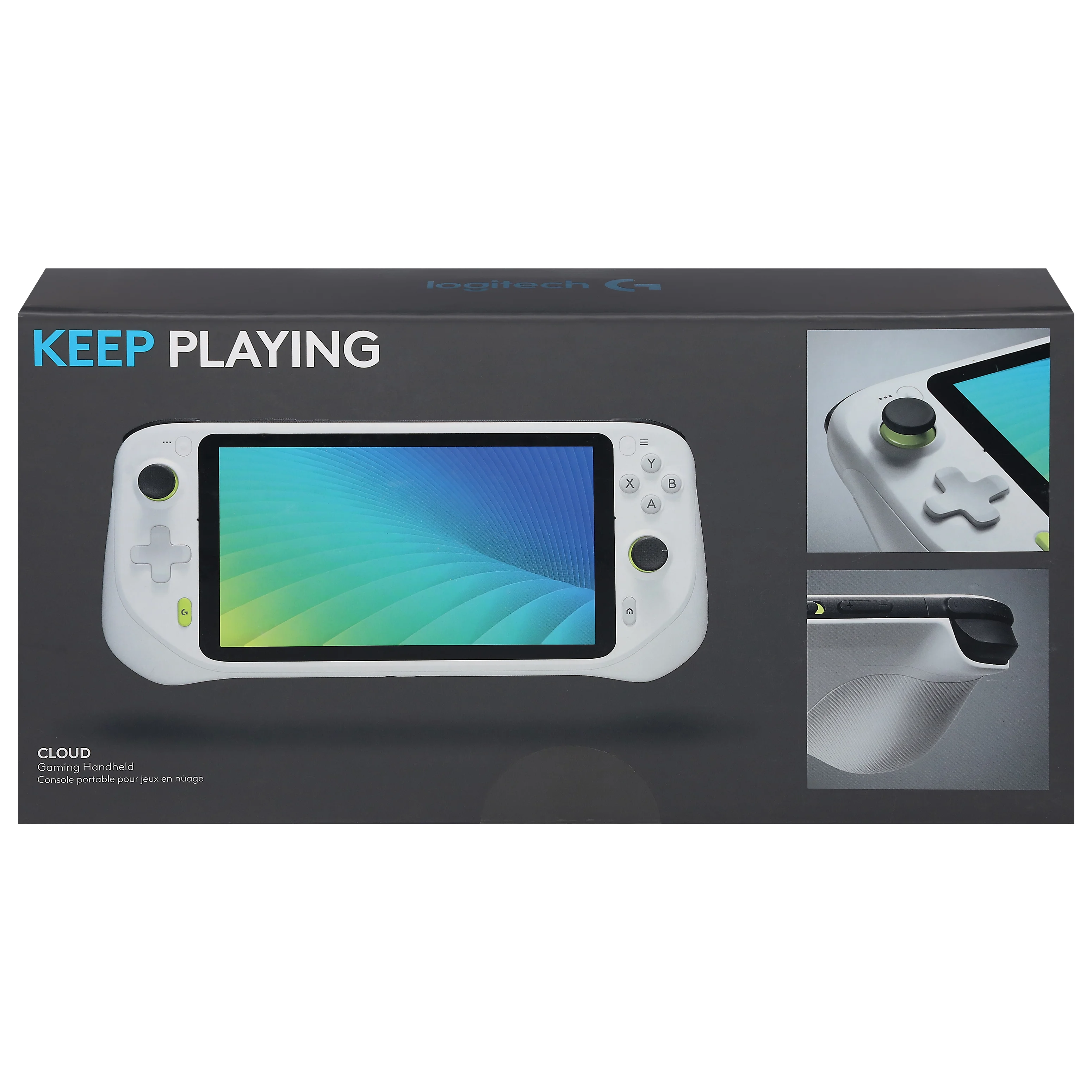 Logitech G CLOUD Handheld Portable Gaming Console 1080P 7-Inch Touchscreen 940-000198 - White