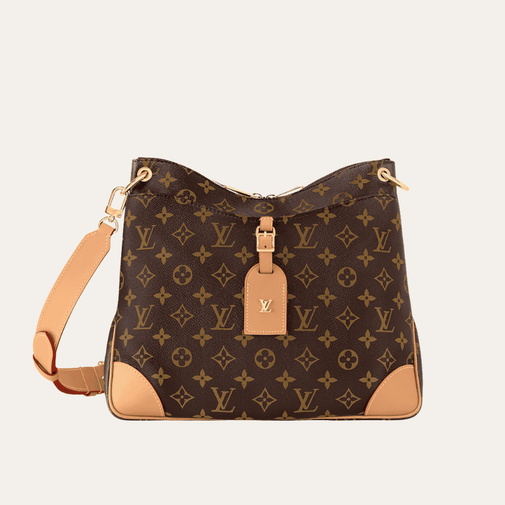 Louis Vuitton Odéon MM Monogram Natural 12.2 Inches M45355