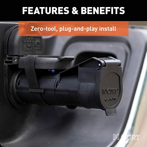 CURT Echo Mobile Electric Trailer Brake Controller with Bluetooth-Enabled Smartphone Connection