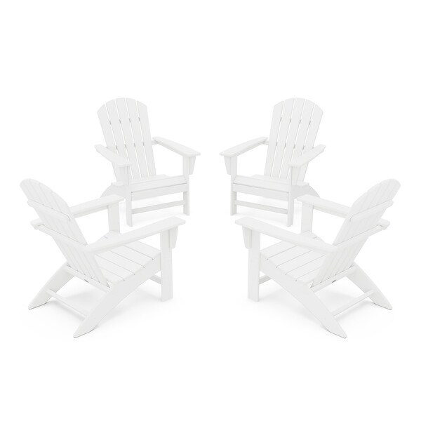 POLYWOOD Nautical 4Piece Adirondack Conversation Set