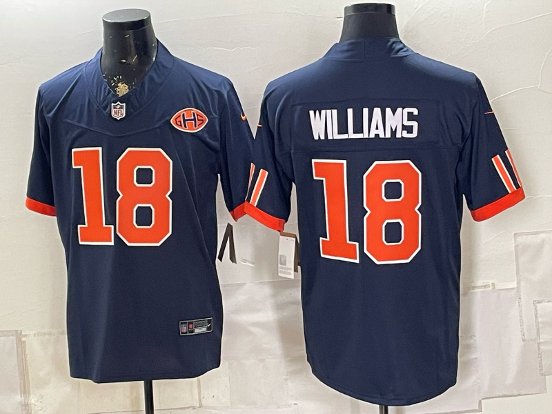 Men's Chicago Bears Caleb Williams #18 Navy 2026 Rivalries Collection Game Jersey