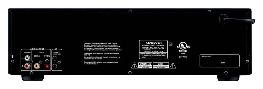 Onkyo - 6-Disc CD Player - Black