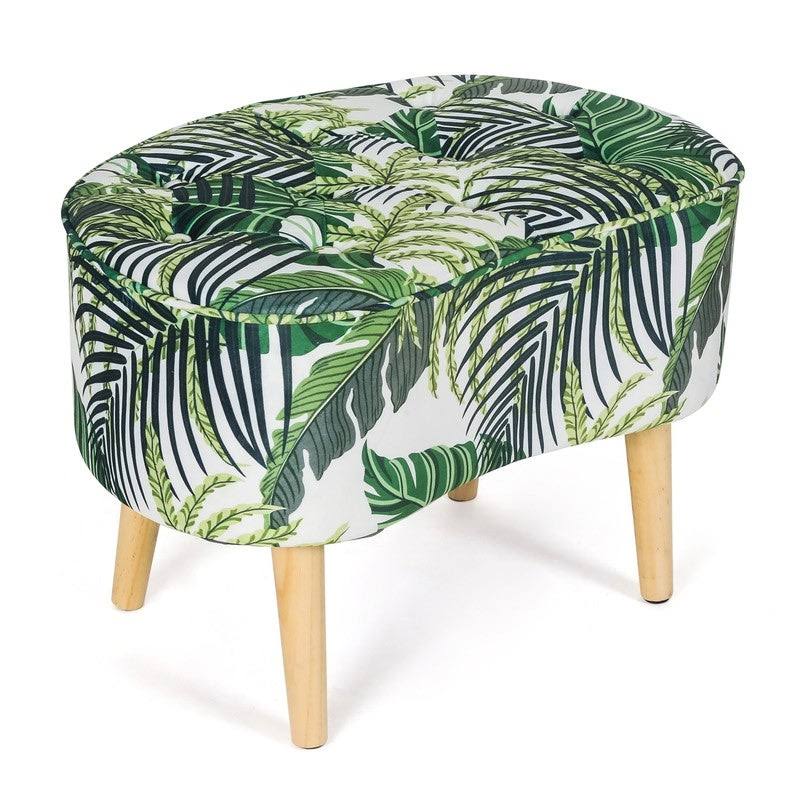 Adeco Ottoman Stool Seat - Modern Simple Nordic (Blue)