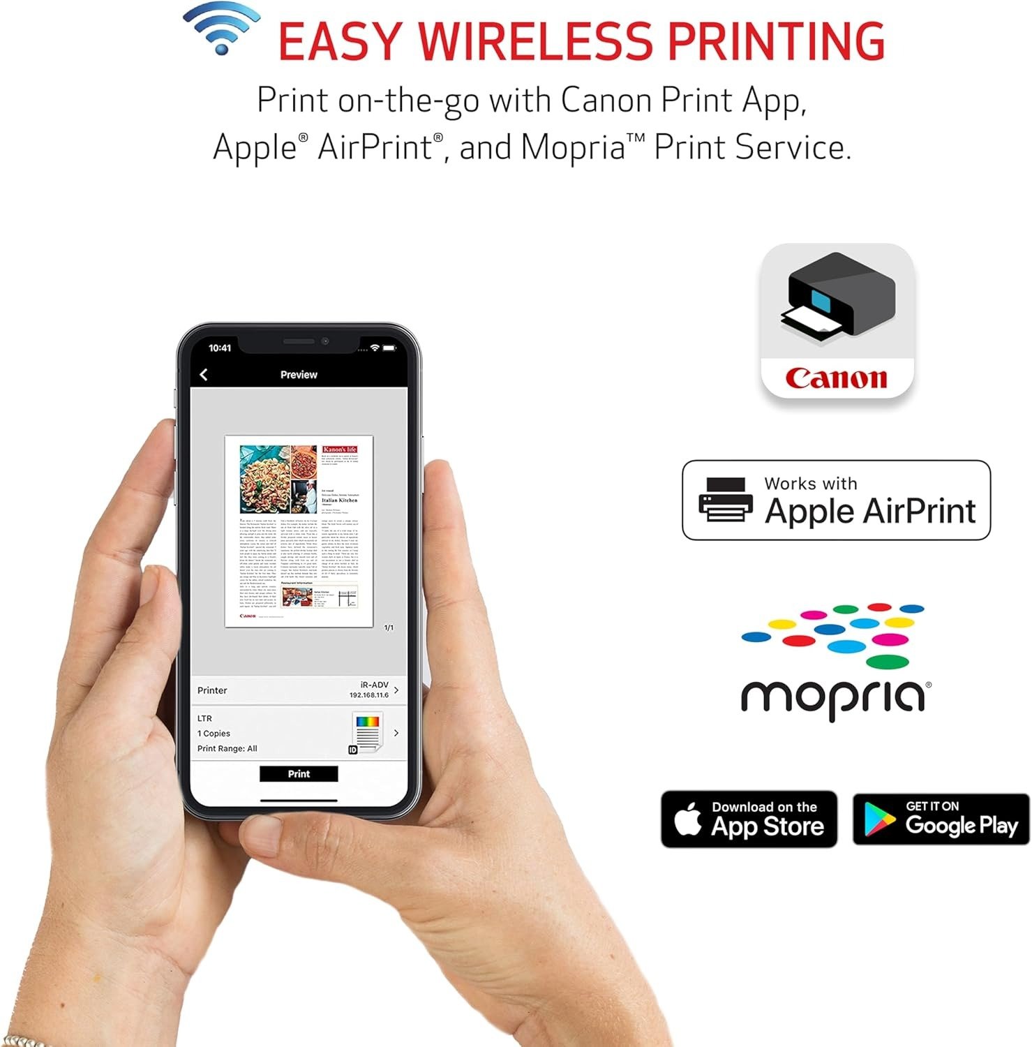 All-in-One Wireless Inkjet Printer [Print, Copy, Scan]
