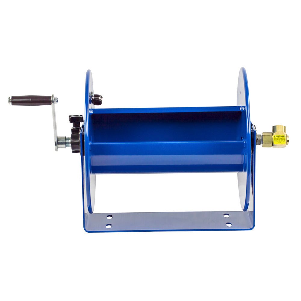 Coxreels 100 Series Compact Hand Crank Lightweight Water and Air Hose Reel, Blue