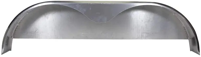 Two-Piece Set: 72″ × 10-3/4″ Steel Tandem-Axle Trailer Fenders with Pre-Welded Back Plates