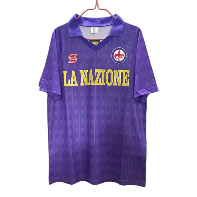 Acf Fiorentina Fiorentina 1989/90 Home Kit S~XXL