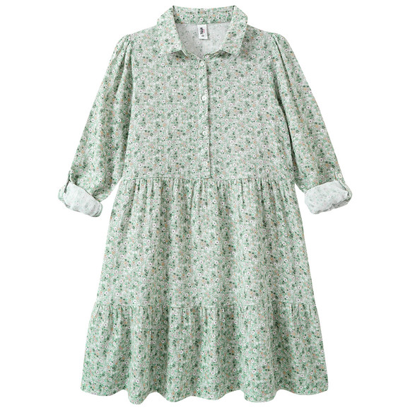 Yigga Mädchen Musselin-Kleid mit Blumen-Allover
