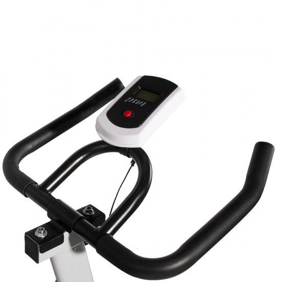 Indoor Bicycle Fitness Trainer for, Stationary Cycling Bike with Wheels, Soft Saddlen Smooth Bike with Soft Saddle, Movement Exercise Equipment with Bottle Holder, 330lbs, S5891