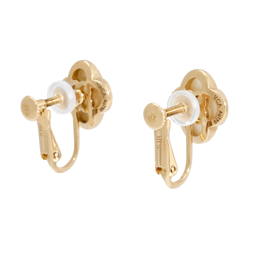 Van Cleef & Arpels Pure Alhambra Earrings 18K Yellow Gold VCARA38800