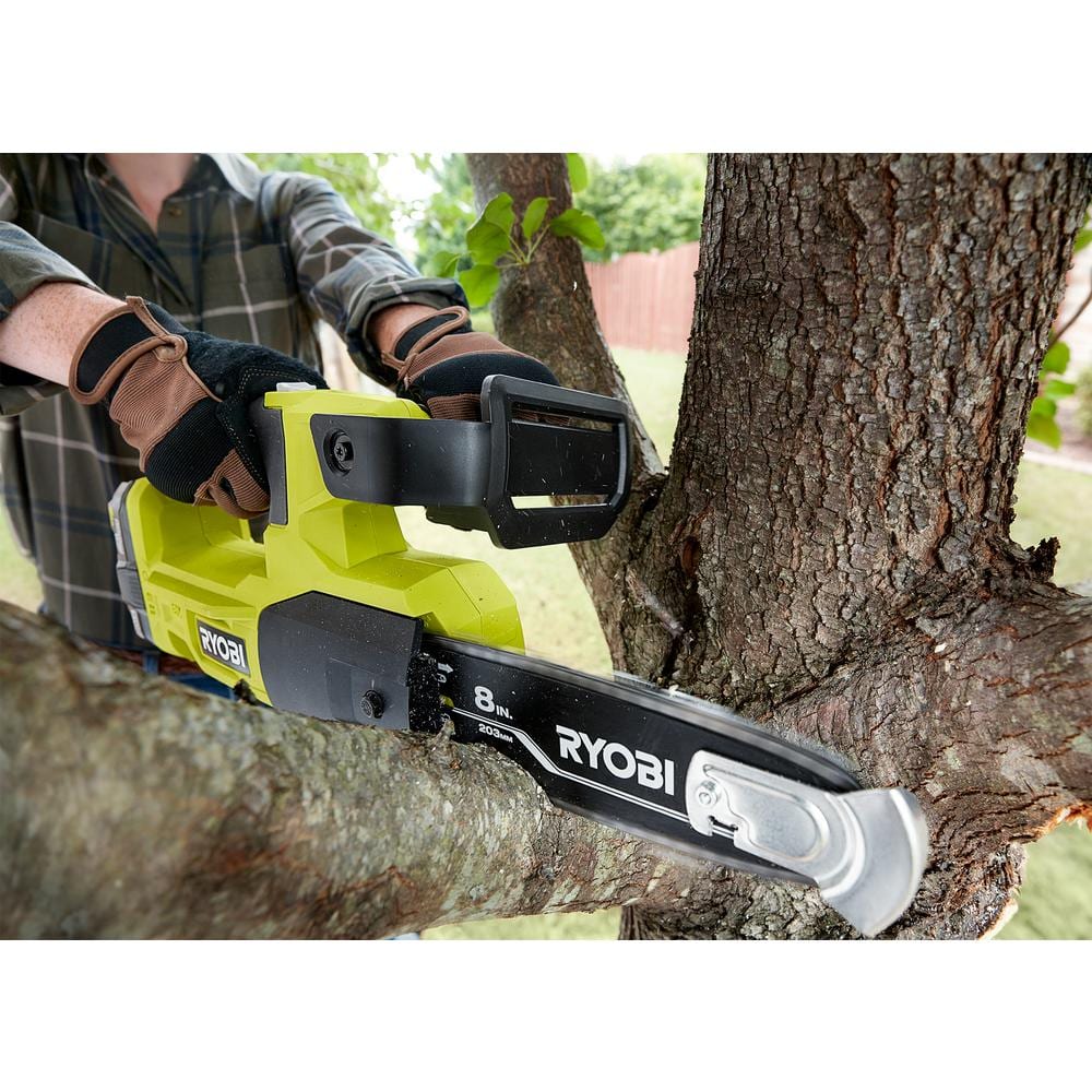RYOBI ONE+ 18V 8 in. Battery Pruning Chainsaw P5452BTL