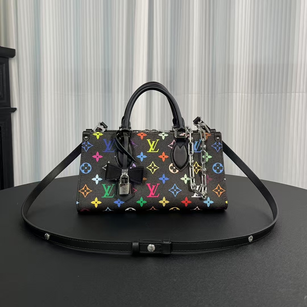Top version LV onthego eastwest chain monogram multicolore bag - cnluxepick