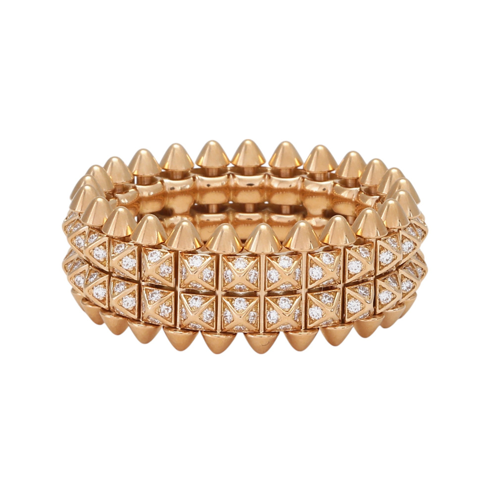 Cartier Crash Do Ring 18K Rose Gold Diamond B4237900