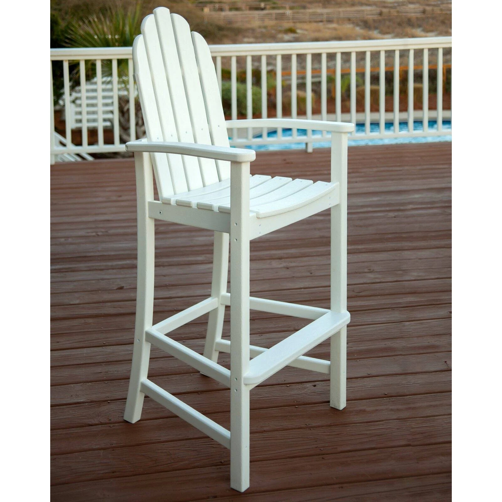 POLYWOOD Classic Adirondack Bar Chair - Sand