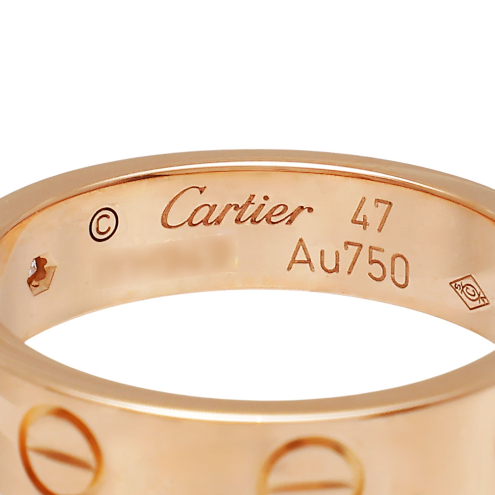 Cartier Love Ring 18K Rose Gold Diamond B4085200
