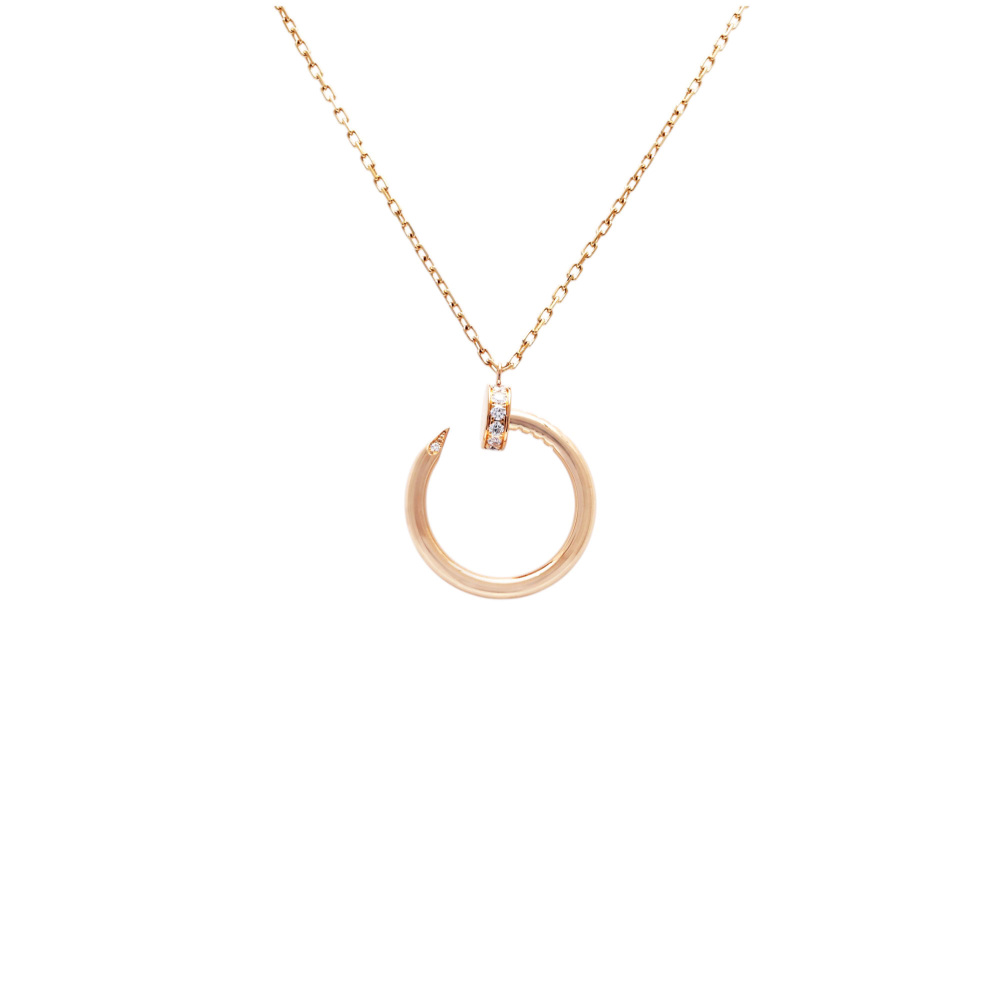 Cartier Juste un Clou Necklace 18K Rose Gold Diamond B7224887
