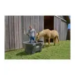 Rubbermaid FG424500BLA Livestock Water Tank – 150-Gallon, Heavy-Duty Plastic, Black