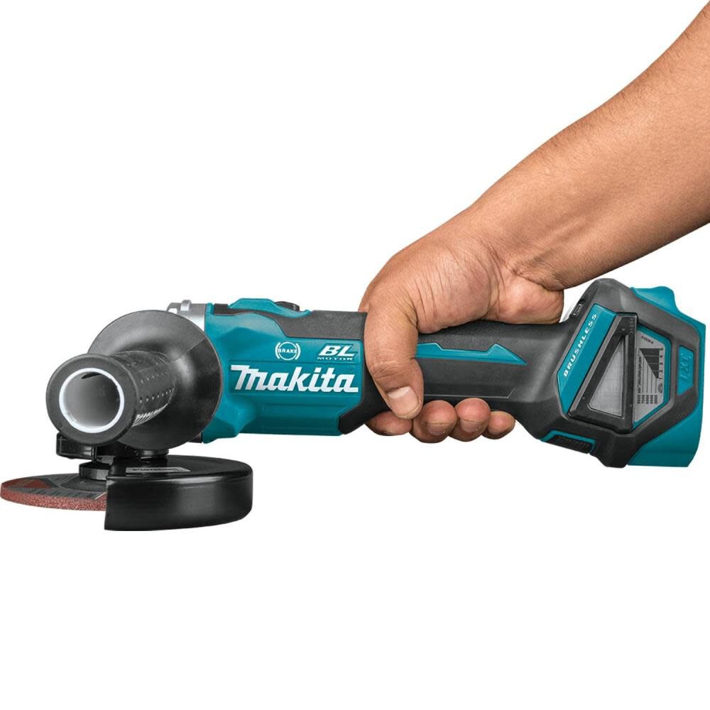 Makita 18V LXT 4-1/2 / 5″ Cut-Off/Angle Grinder with Electric Brake & AWS Bare Tool XAG17ZU
