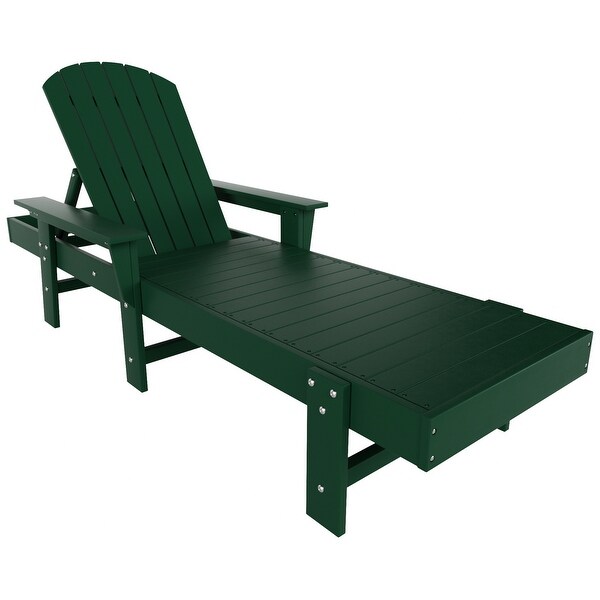 Polytrends Altura Poly EcoFriendly All Weather Reclining Chaise Lounge with Arms