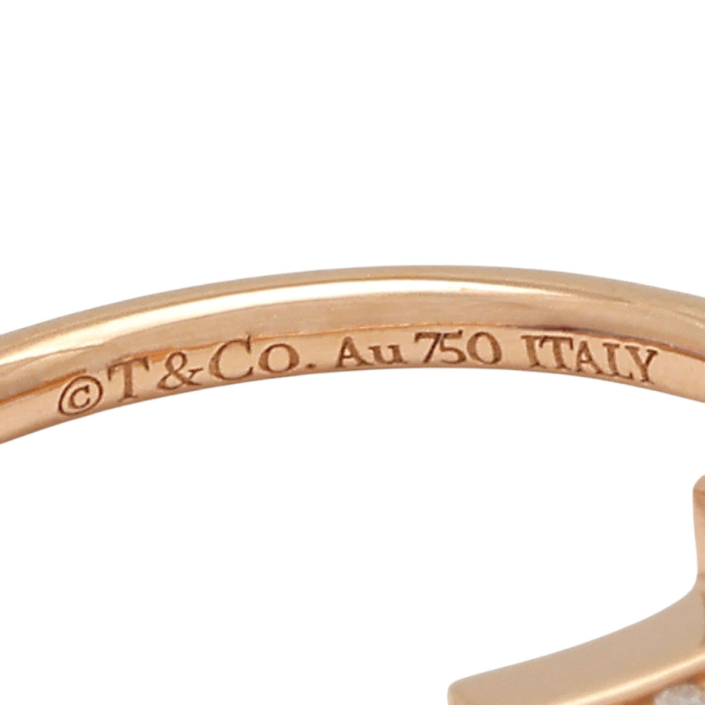 Tiffany & Co. Tiffany T Wire Diamond Ring 18K Rose Gold 60147322