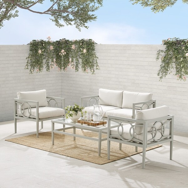 Ashford 4Pc Outdoor Metal Conversation Set