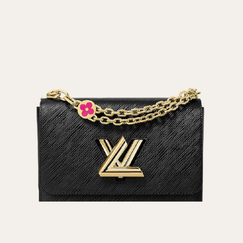 Louis Vuitton Twist MM Black 9.0 Inches M21606