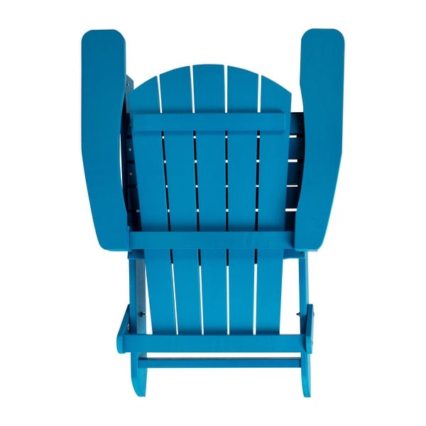 AllWeather Poly Resin Folding Adirondack Chair