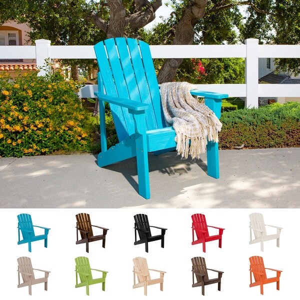 Laguna Outdoor Weather Resistant Wood Patio Adirondack Wood Chair