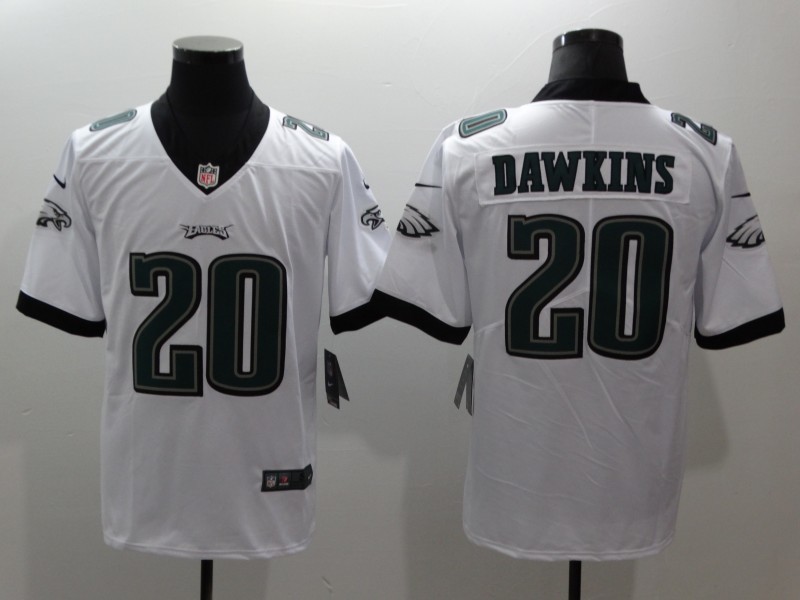 Men's Philadelphia Eagles Brian Dawkins #20 White Game Jersey