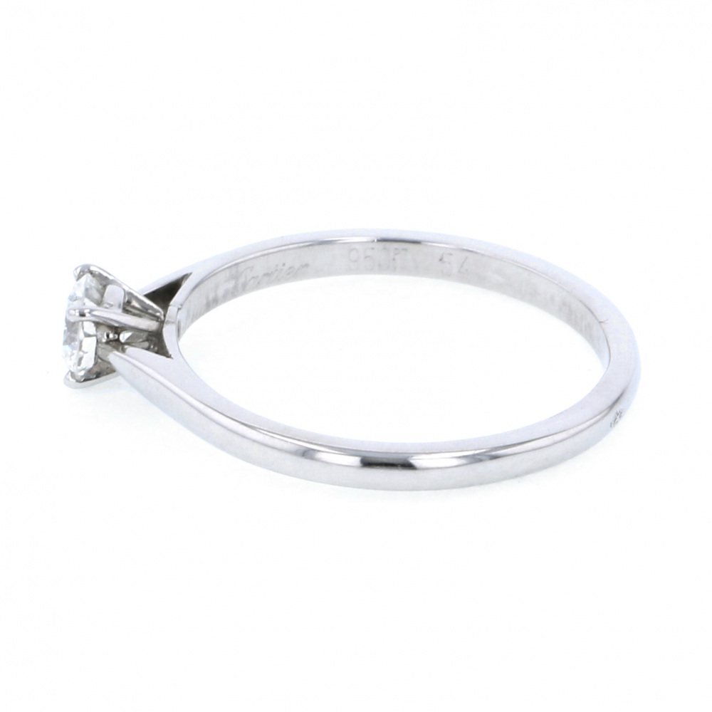 Cartier Solitaire Platinum Diamond Ring