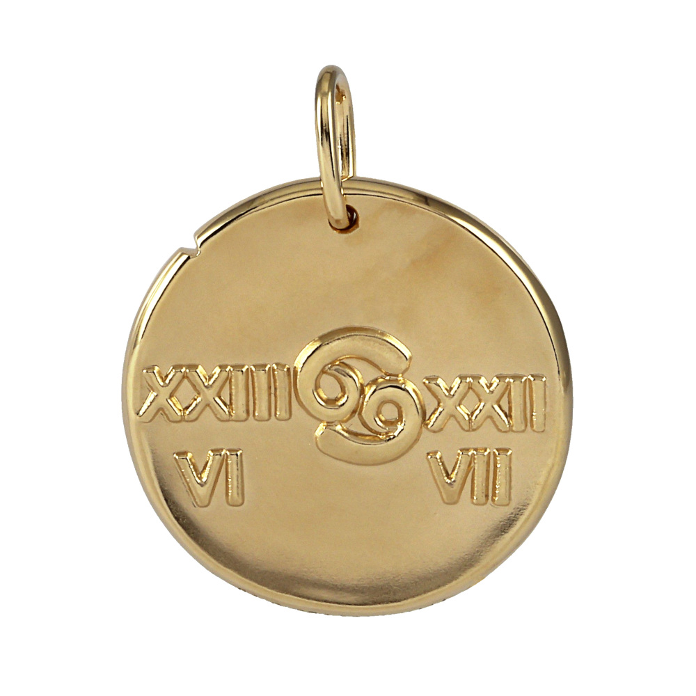 Van Cleef & Arpels Zodiac Medal Kankuri (cancer) Necklace 18K Yellow Gold VCARP7SX00
