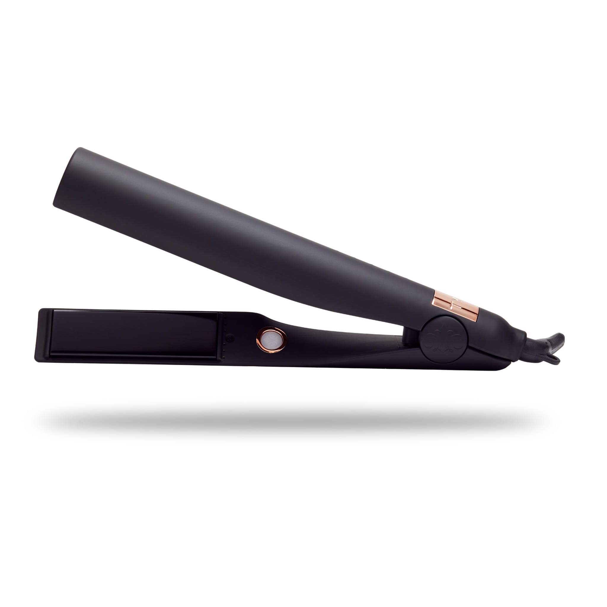 Tyme Obsidion Kit with Iron Pro Heat Tool and Paddle Hair Brush, Black