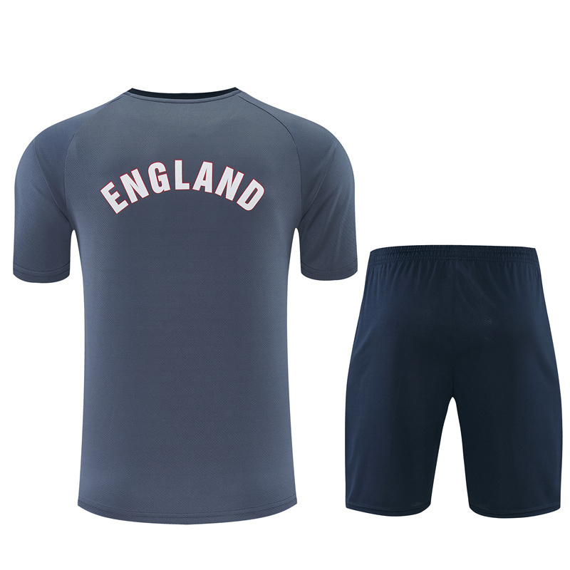 Short Sleeves England Training Suit - Gray